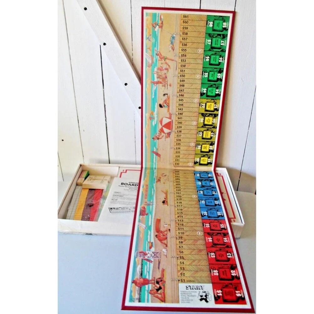 Vintage 1985 Advance to Boardwalk Game Parker Brothers Complete